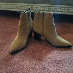 NIB SUEDE ANKLE BOOTS